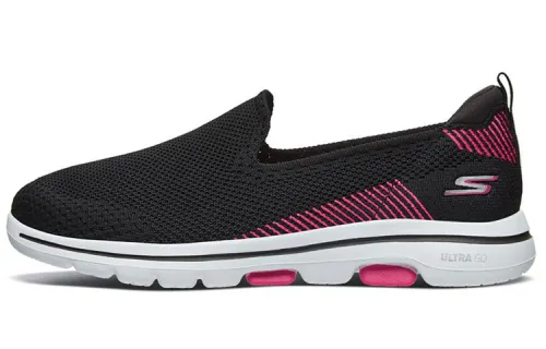 Skechers Go Walk 5 Loafers 'Black Pink Red' Women's