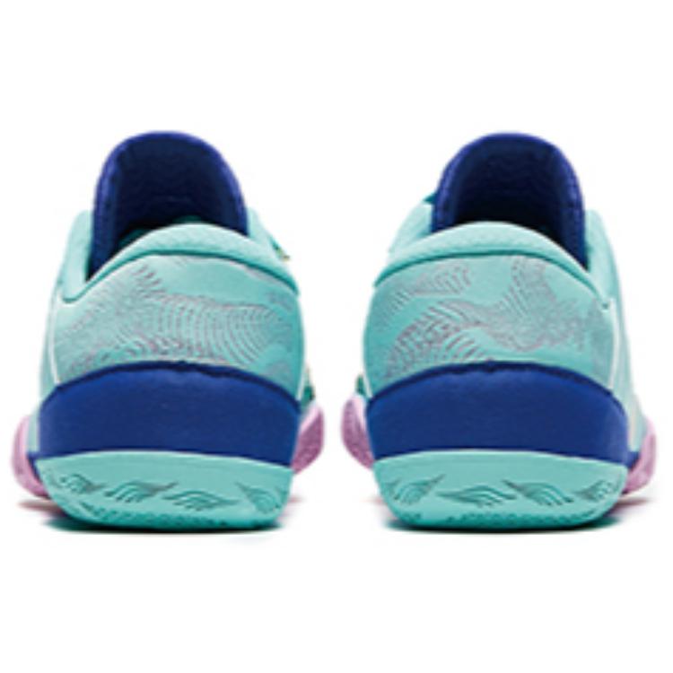 Anta Comfortable Slip Resistant Abrasion Resistant Low top Professional Taekwondo Shoes Men’s Green Blue