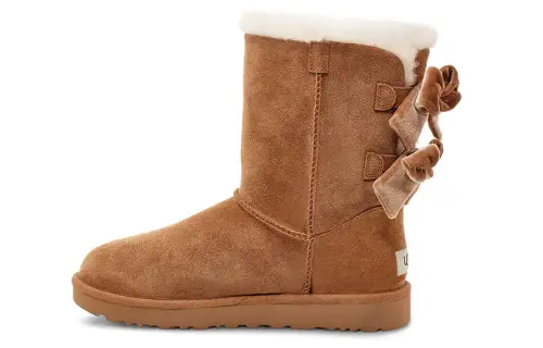 UGG Bailey Bow Velvet Brown Women's
