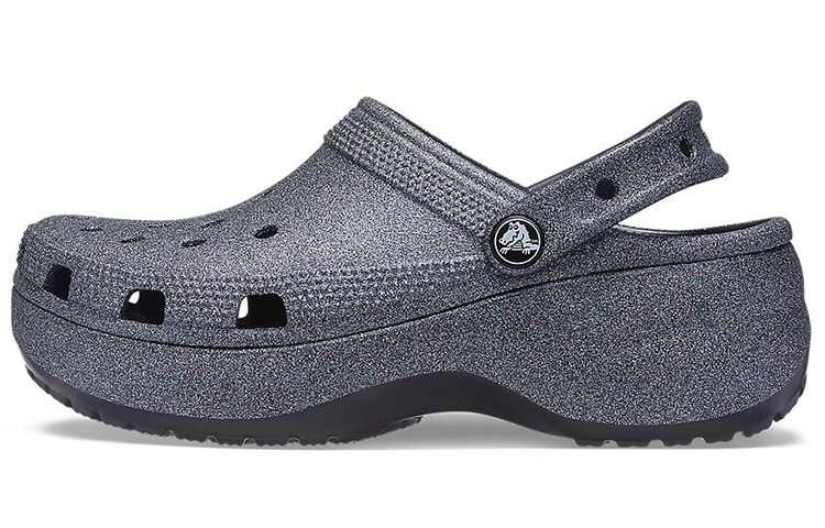 Crocs Classic Platform Glitter Ii Clog 'Black' Women's