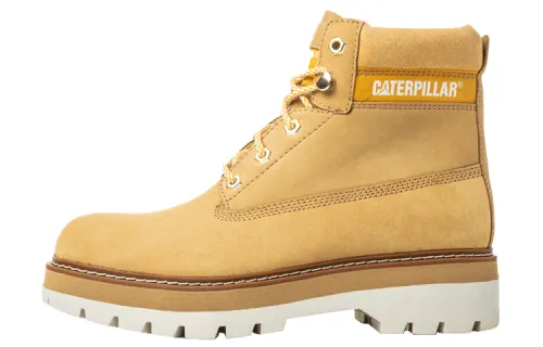 CAT Yellow Boots, Mimicry Comfortable Outdoor Boots Women's Yellow