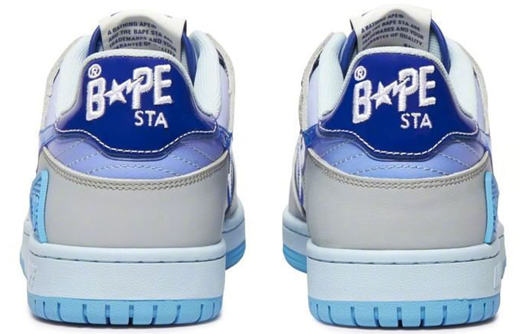 Мужские кеды A BATHING APE A BATHING APE SK8 STA (сине-градиентные) — фото 4
