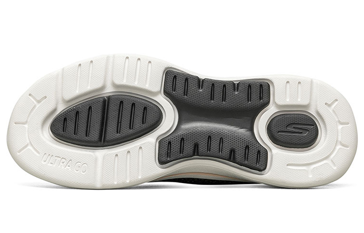 Женские слипоны Skechers Go Walk Arch Fit (черно-золотые) — фото 6