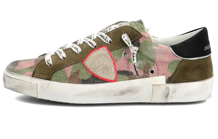 PHILIPPE MODEL Skateboard Shoes Women's Low Top Camouflage