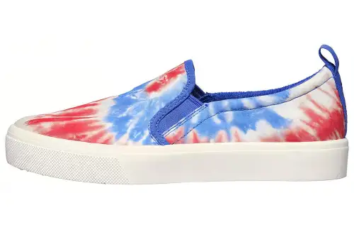 Skechers Canvas Stylish Skateboarding Shoes Women's Blue Red White