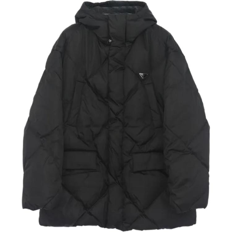 Мужская куртка Prada Logo (черная)