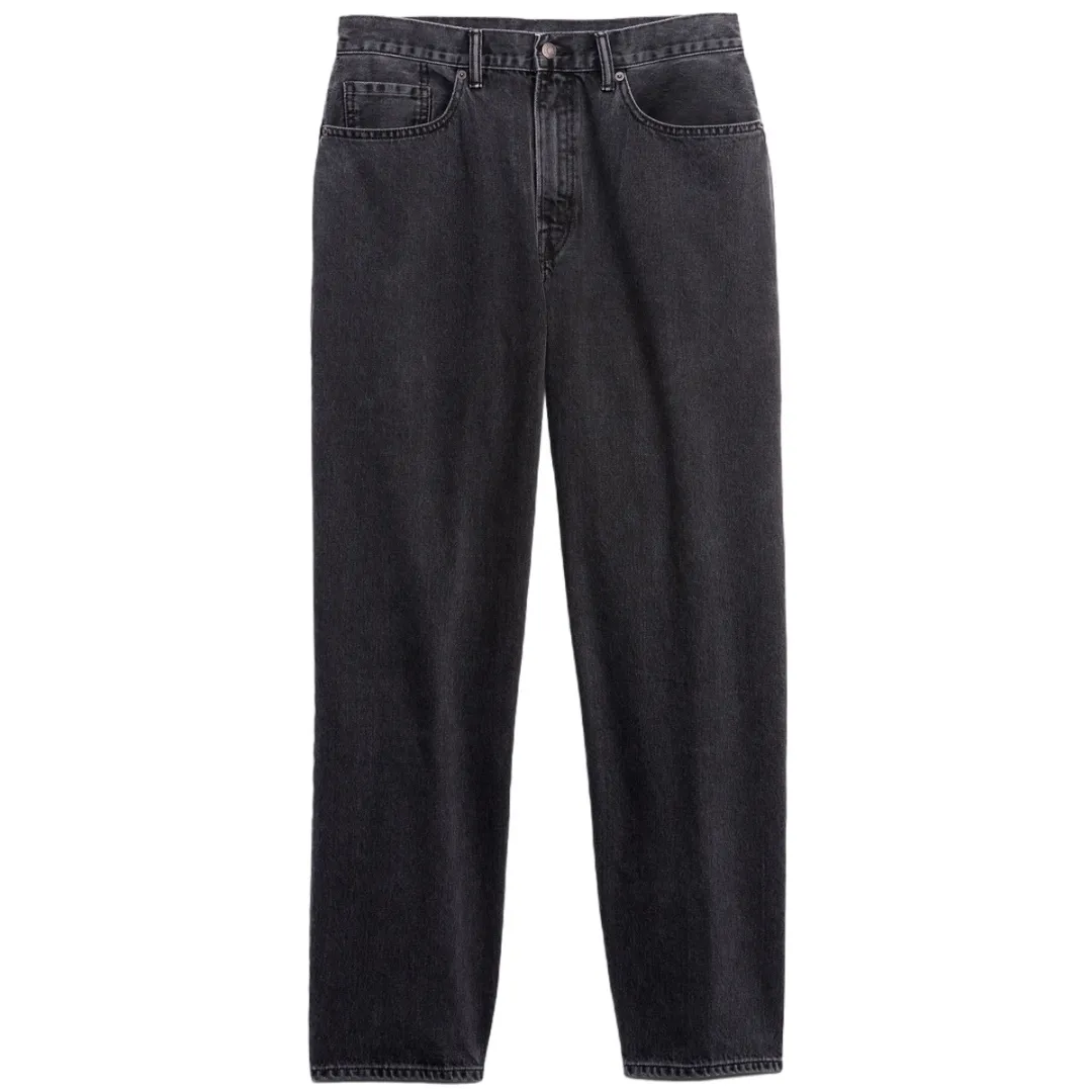 GAP Jeans Unisex Washed Black Moderate Straight Fit Pants