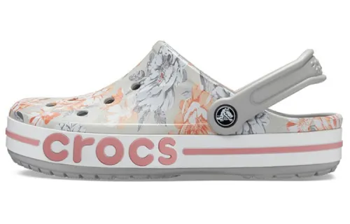 Crocs Bayaband Beach Light Grey Flowers Sandals