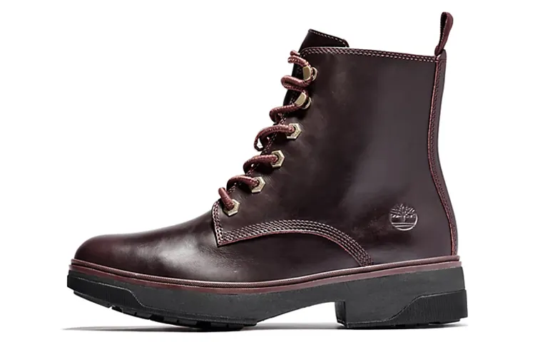 Timberland Nolita Sky Casual Leather Shoes Women's Burgundy