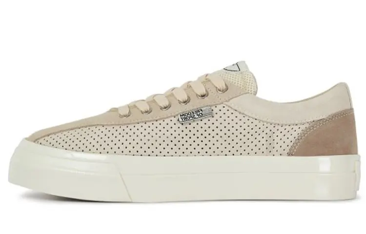 Stepney Workers Club Skateboard Shoes Men's Low Top Beige
