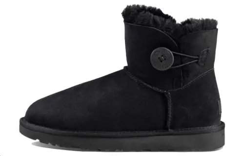 UGG Mini Bailey Button Boot Black Women's
