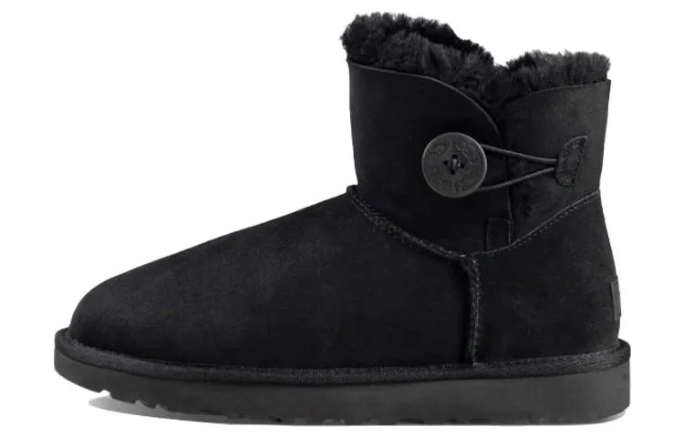 UGG Mini Bailey Button Boot Black Women's