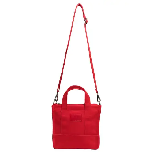 Vans 100% Cotton Shoulder Bag, Crossbody Bag, Handbag Unisex Red