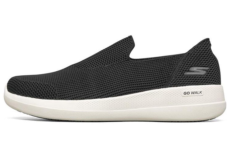 Мужские слипоны Skechers Go Walk Stability (черно-белые)