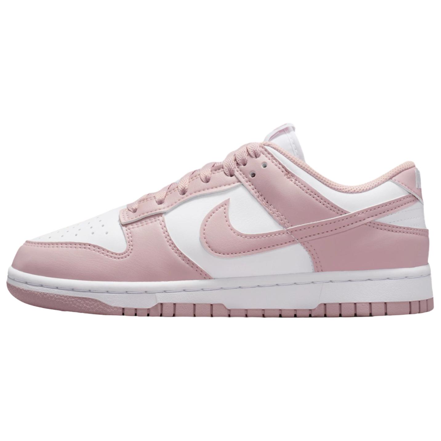 Женские кроссовки Nike Dunk (розово-белые)