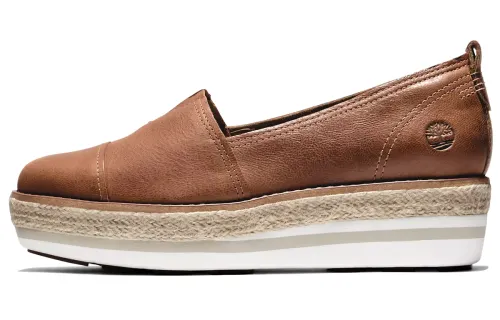 Timberland Platform Shoes Women's Low Top Tan