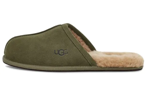 UGG Scuff Slipper Fleece Lined Olive Green