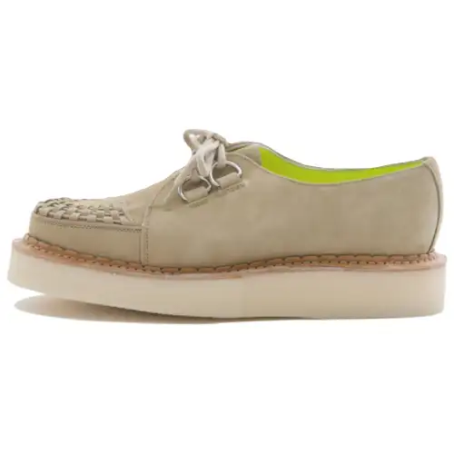 HUMAN MADE Casual Leather Shoes Men's Low Top Green