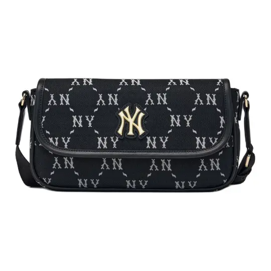 MLB Monogram Full Mark Crossbody Bags Mini Unisex Black