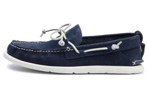 UGG Beach Moc Cow Split Leather Casual Shoes Men's Marine Blue