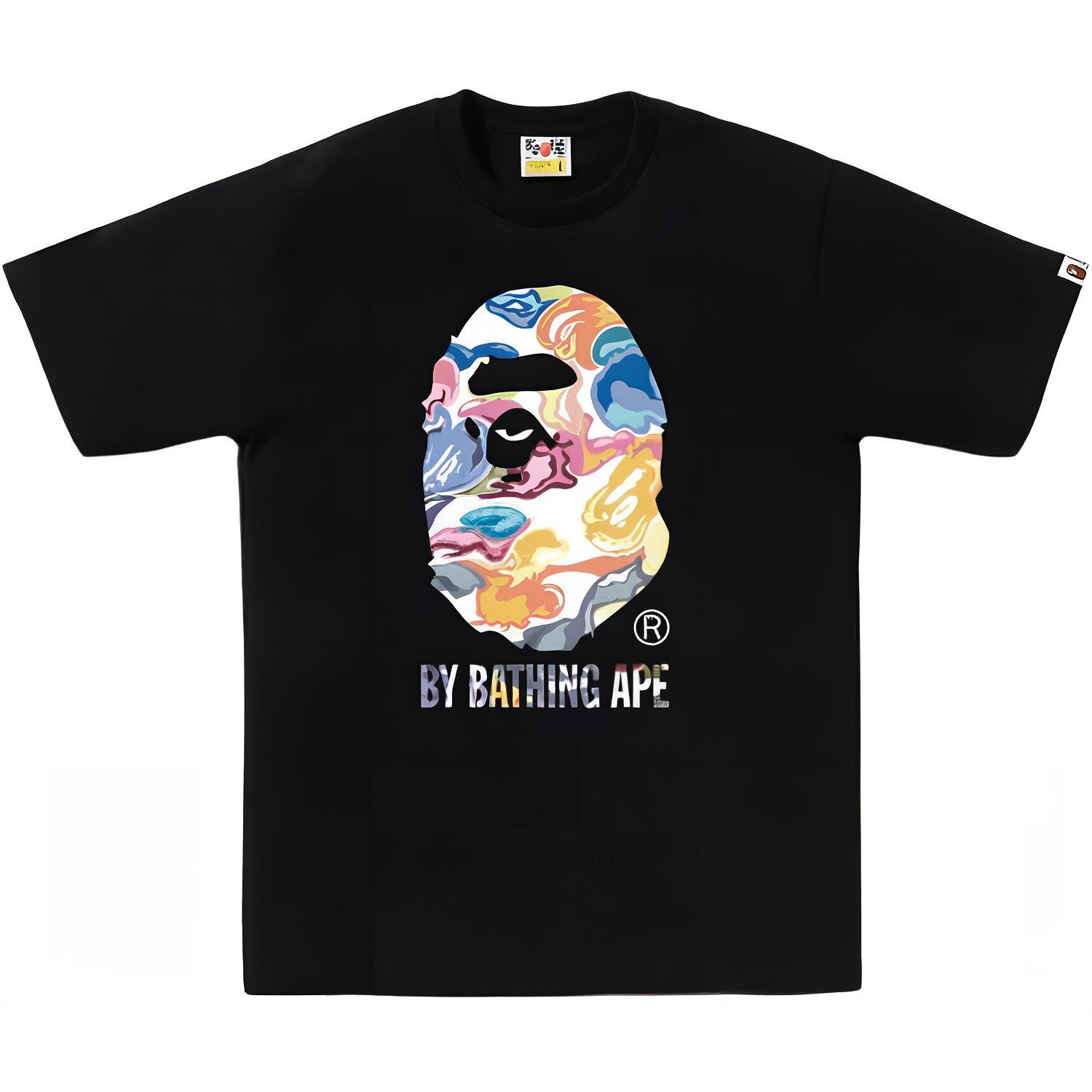 Мужская футболка A BATHING APE A BATHING APE ART CAMO FW25 T (бело-зеленая) — фото 4