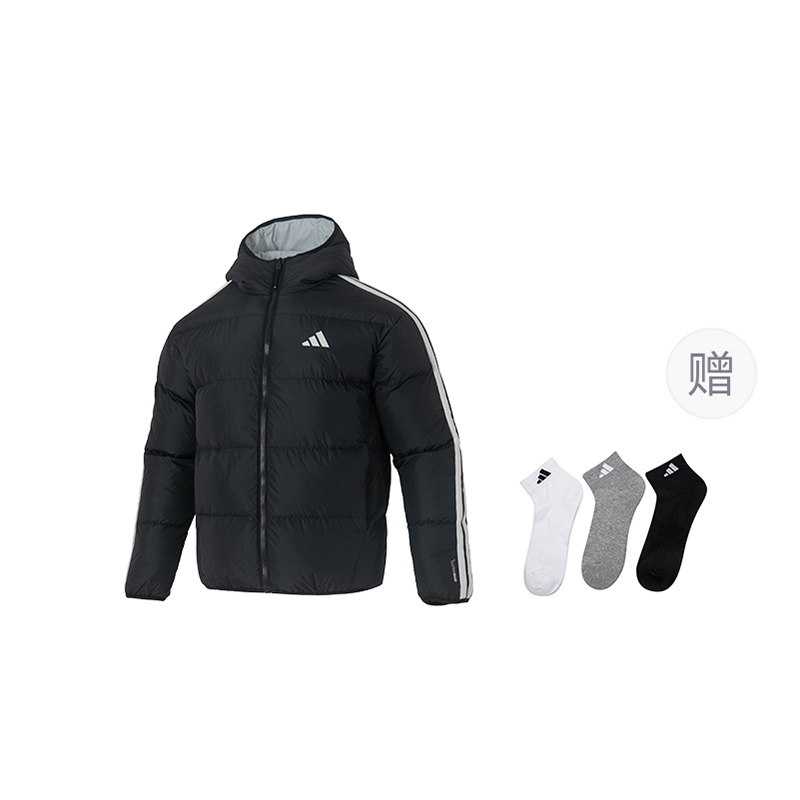 Мужская куртка adidas 3S RVSB D JKT (черная)