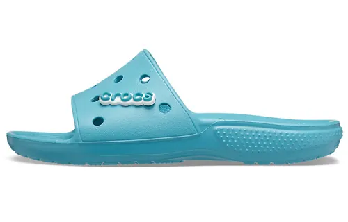 Crocs Classic Flat Sandals Unisex Denim Blue