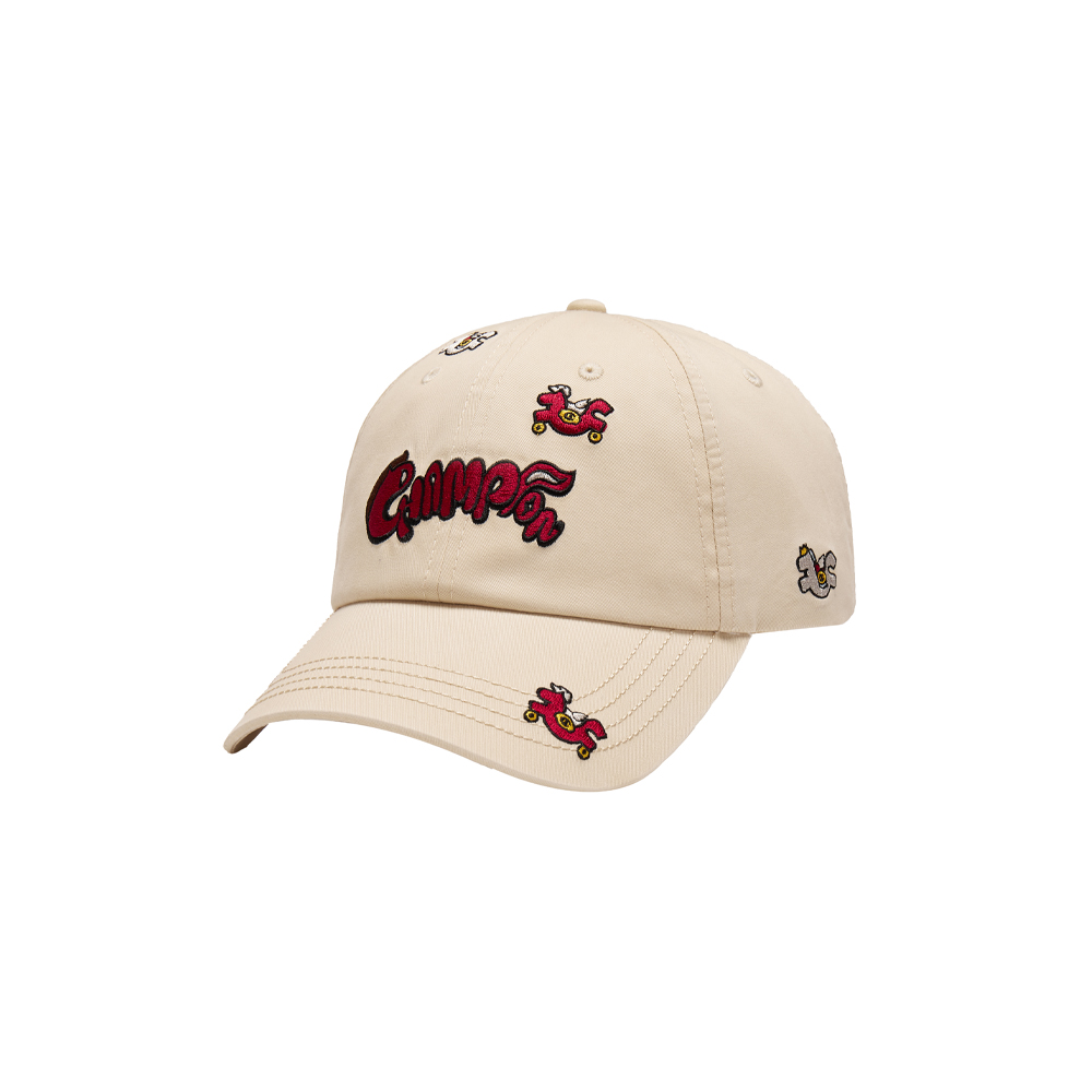 Бейсболка Champion Champion Success Ball Cap Horse SS26 (молочно-белая с красным)