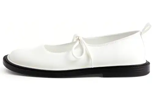 CHARLES&KEITH Mary Jane Flat Shoes Women's White