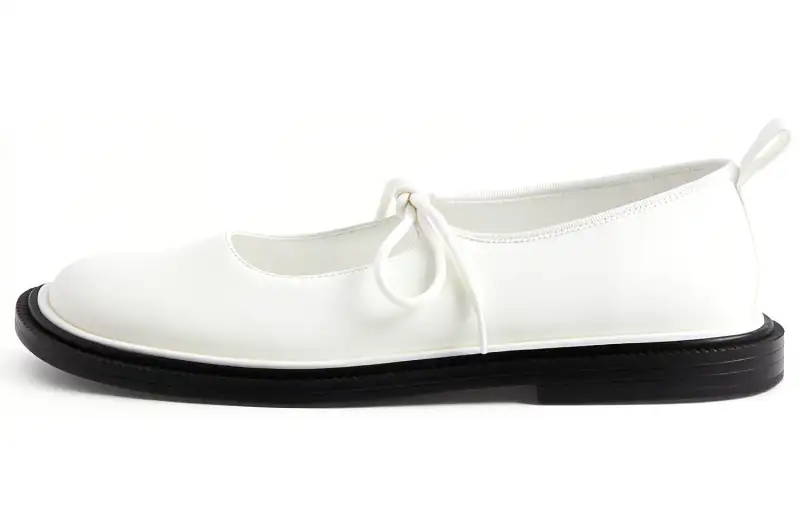 CHARLES&KEITH Mary Jane Flat Shoes Women's White
