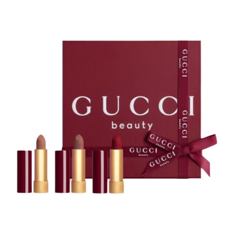 Набор помад Gucci Рождественский лимитированный (золотой)