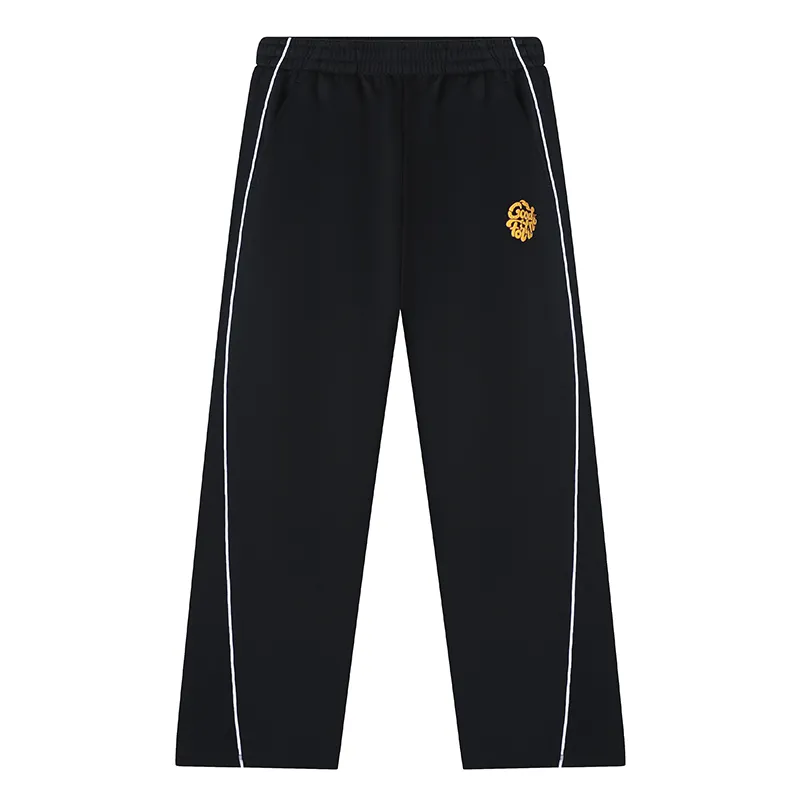 361° Knitted Sweatpants Unisex Super Black Moderate Straight Fit Pants