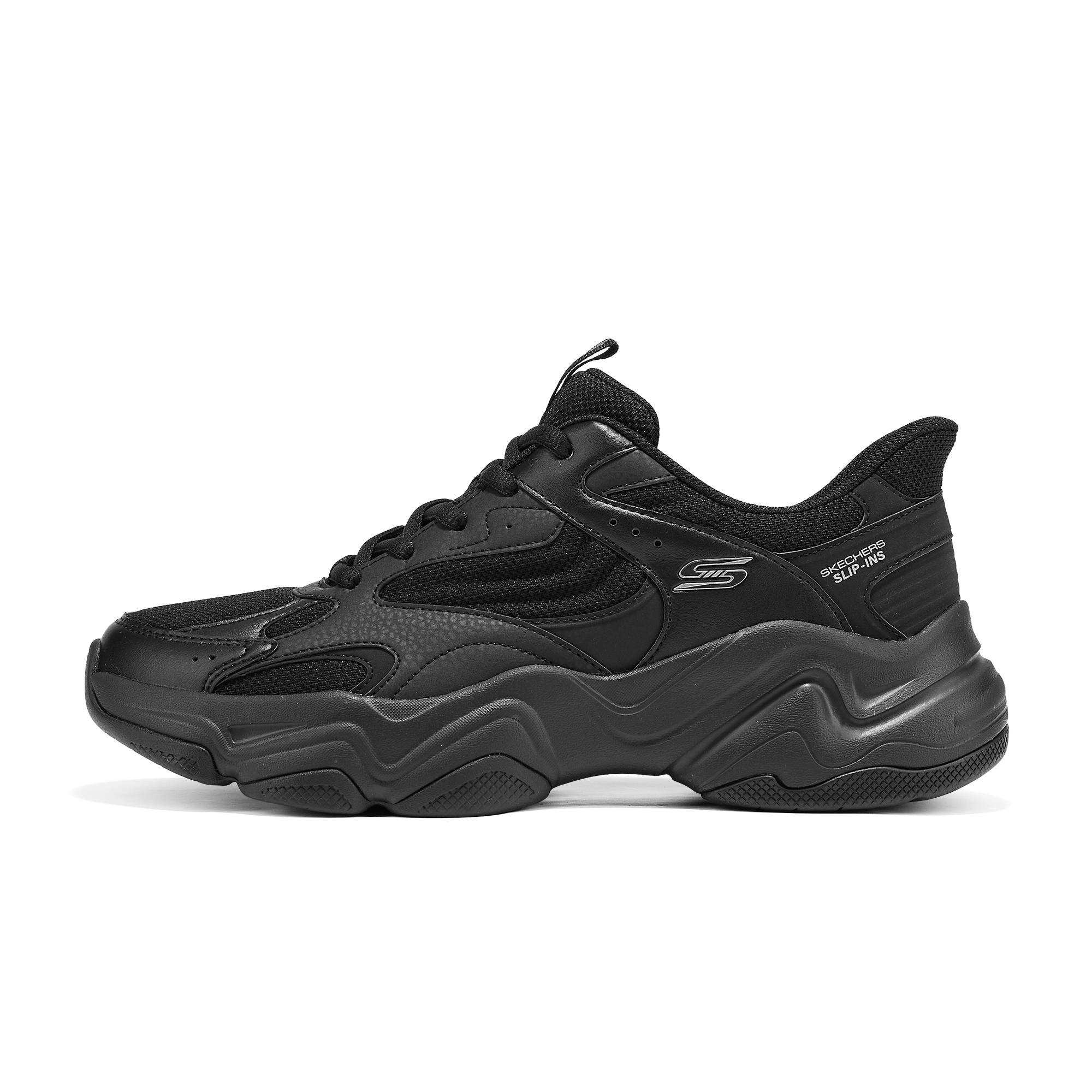 Мужские кроссовки Skechers SLIP-INS (черные)