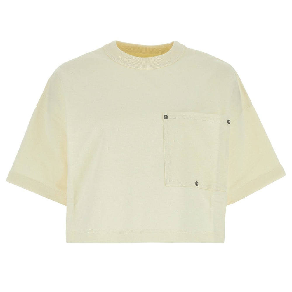 Bottega Veneta Cropped Crewneck T Shirt
