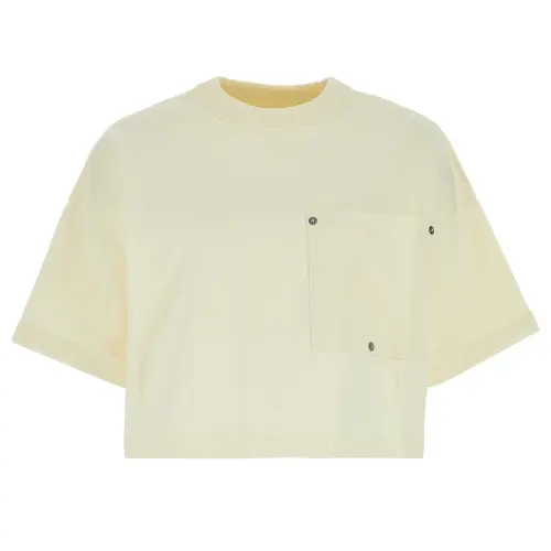 Bottega Veneta Cropped Crewneck T Shirt
