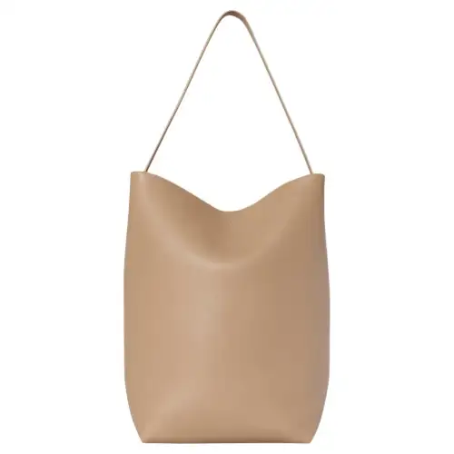 THE ROW N/S Park Slide Buckle Closure Leather Tote Bag, Shopping Bag, Shoulder Bag Women's Light Brown