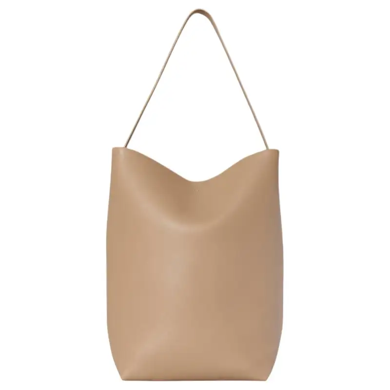 THE ROW N/S Park Slide Buckle Closure Leather Tote Bag, Shopping Bag, Shoulder Bag Women's Light Brown