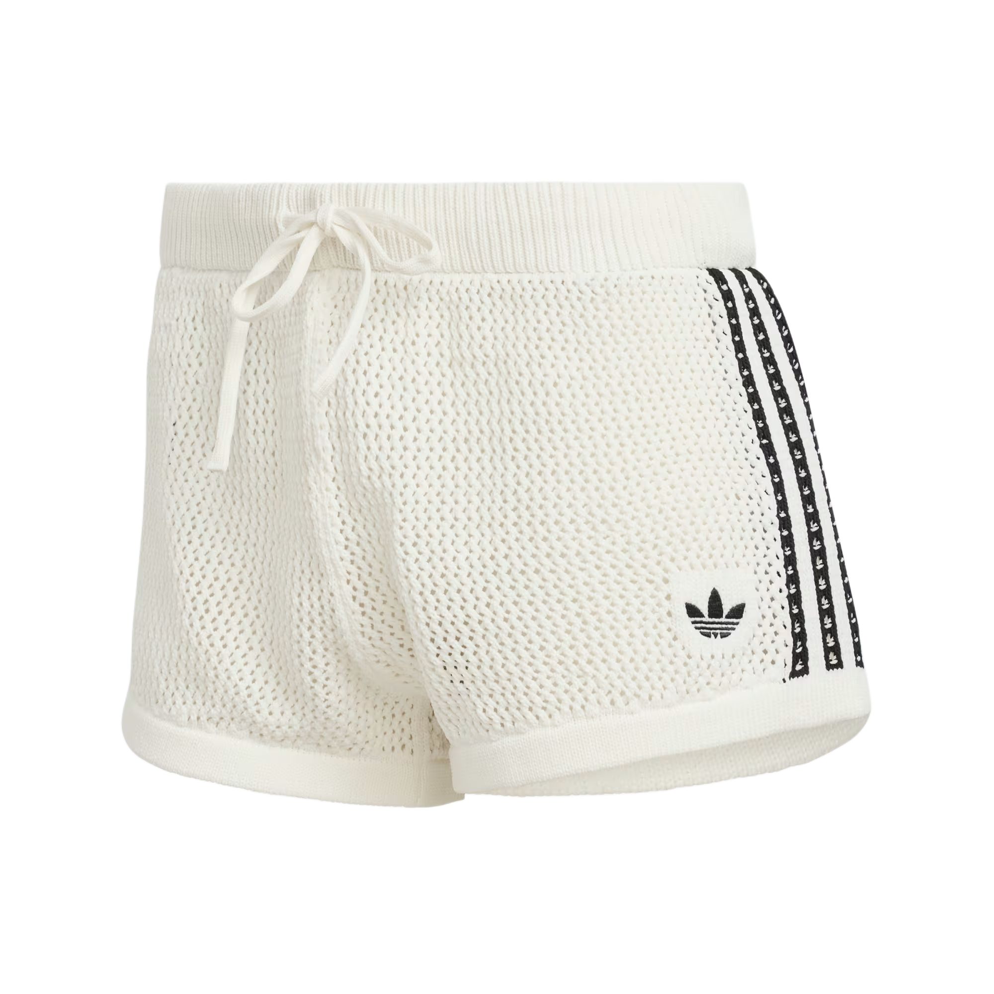 Женские шорты adidas трикотажные (полосатые)