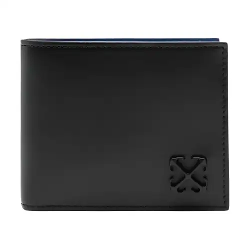 OFF WHITE Jitney Bi Fold Wallet Black