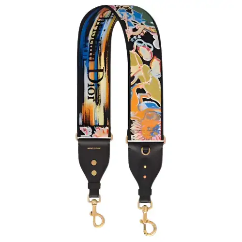 DIOR Embroidery Bag Straps Women's Multicolor