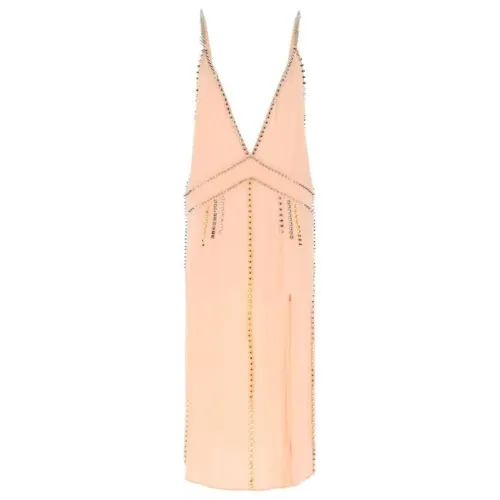 MIU MIU Sleeveless Dress Women's Rose Red