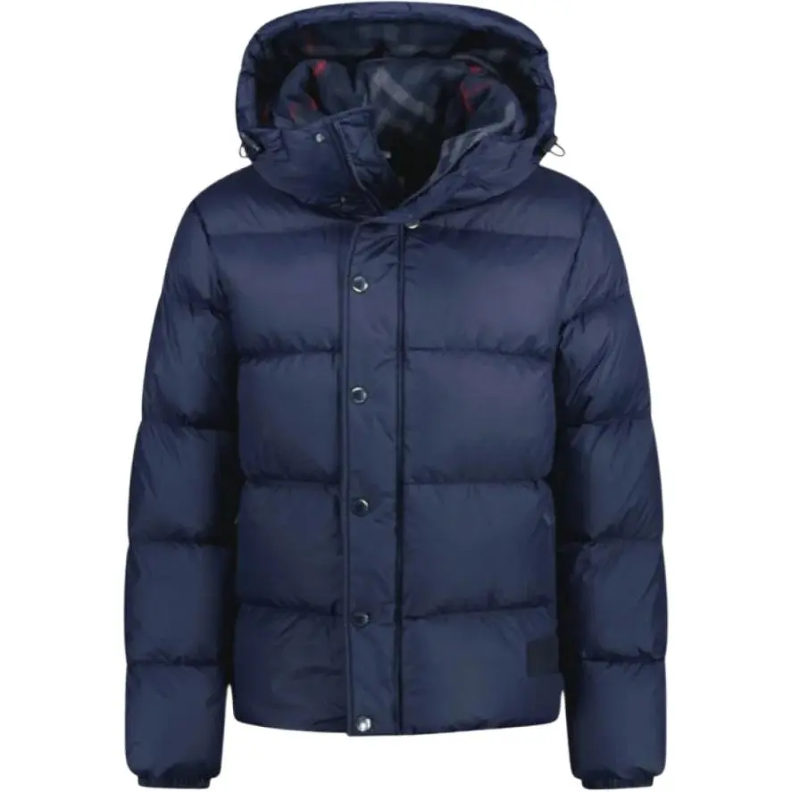 Burberry Down Jackets Men's Indigo Purple Hooded Moderate Other