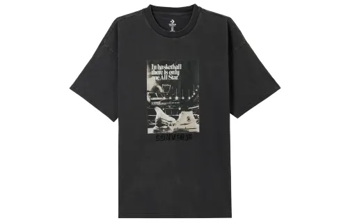 Converse CHUCK TAYLOR Washed Basketball T Shirt Men's Black