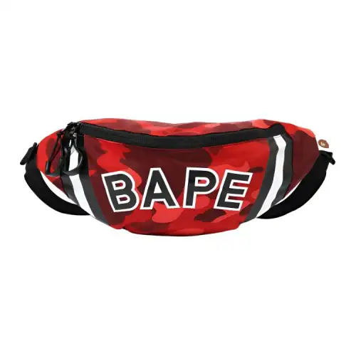 A BATHING APE Versatile Commute Fanny Pack Medium Unisex Red