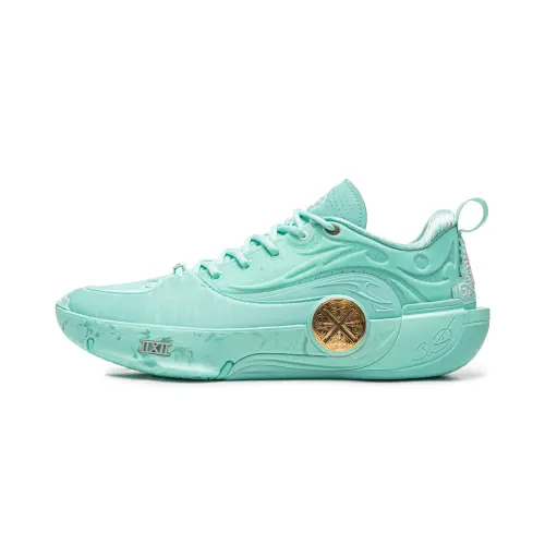 LiNing WOW12 Wade's Way 12 Freedom Double-layer super high-tech carbon plate Flexible and stable support wrapped with anti-torsion Shock-absorbing, non-slip, wear-resistant, breathable and rebound grip Low-top basketball shoes Men's Island Blue