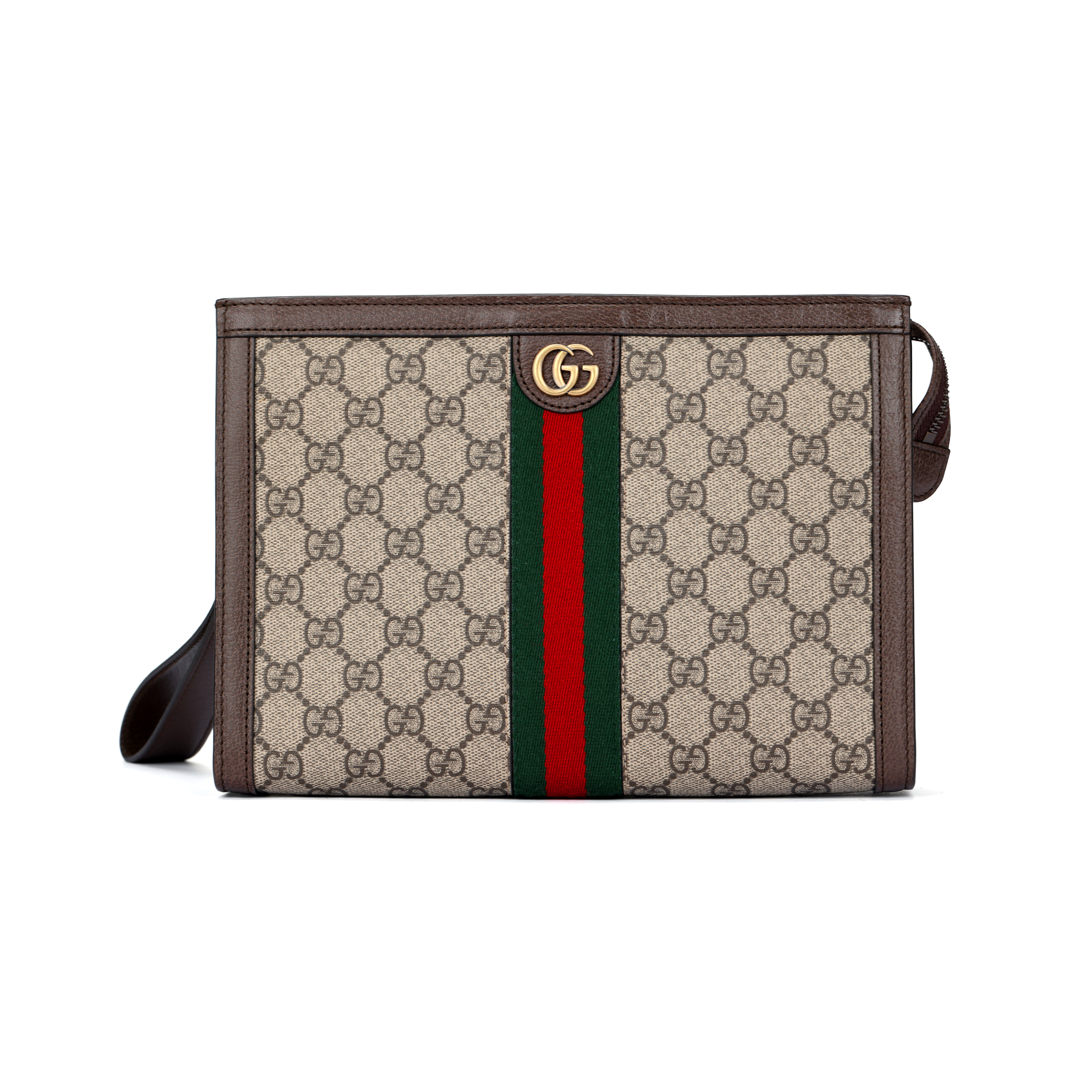 Мужская сумка-клатч Gucci Ophidia (коричневая)