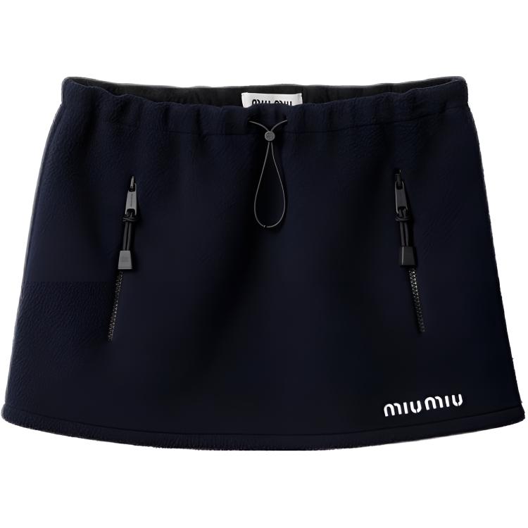 Женская юбка MIU MIU MIU (темно-синяя)
