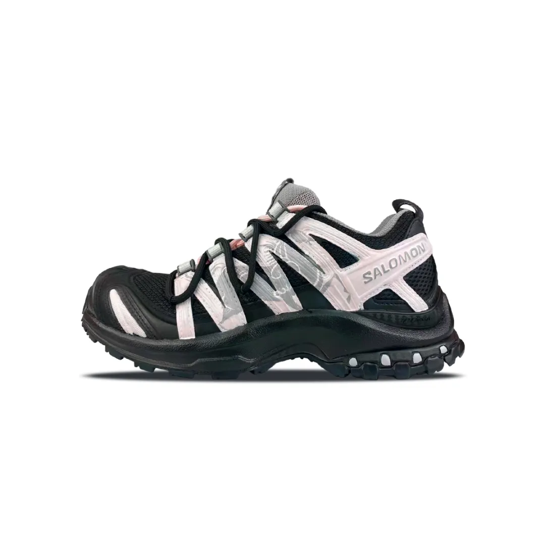 SALOMON XA PRO 3D Cushioning Support Low top Trail Running Training Running Shoes Unisex Black Pink