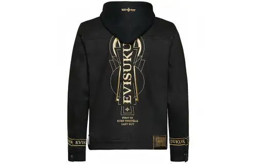 EVISU Denim Jackets Men's Black