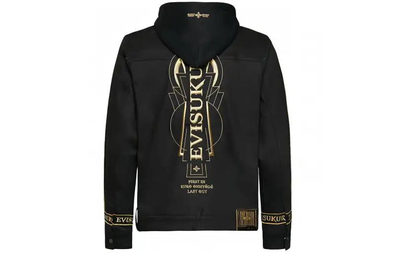 EVISU Denim Jackets Men's Black